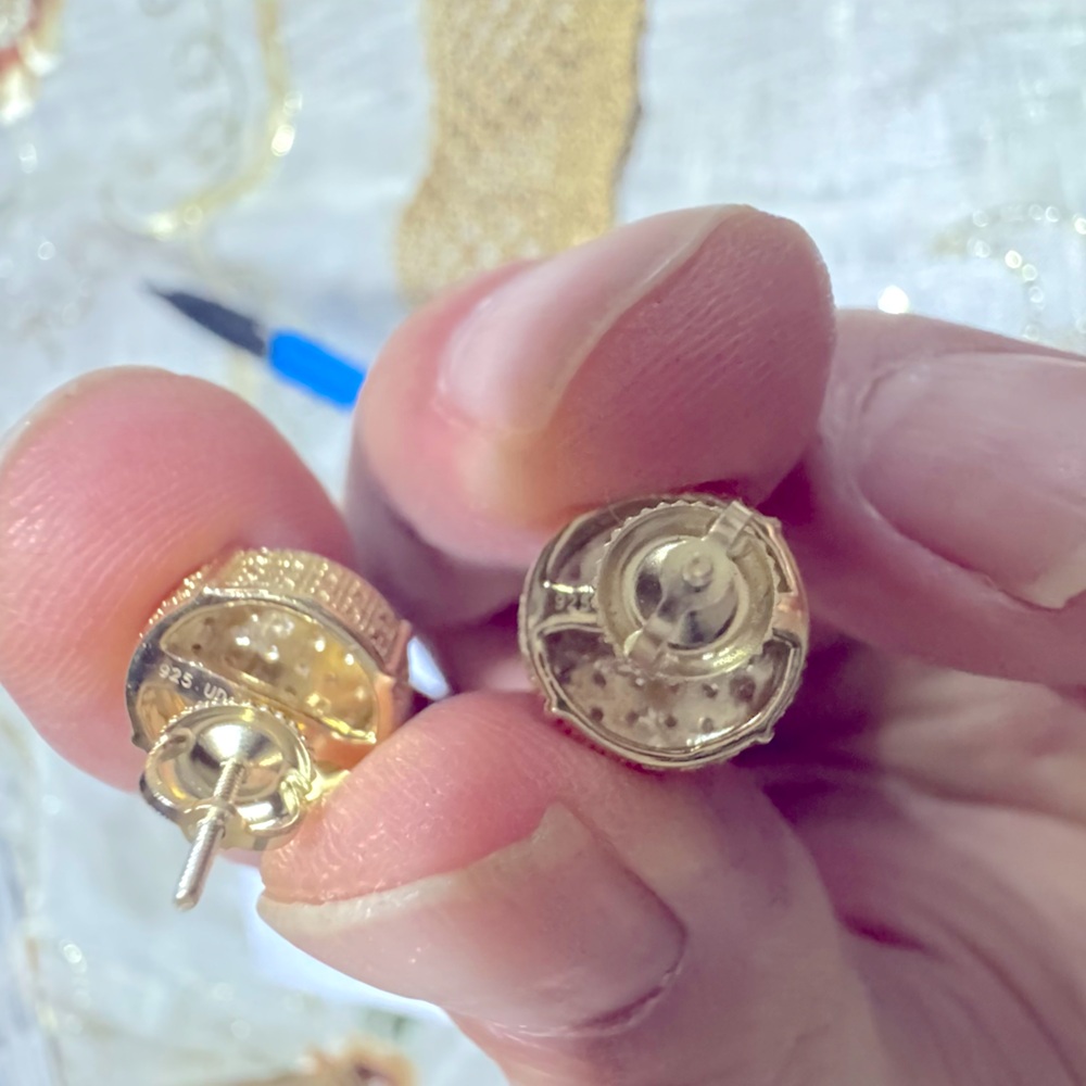 Elegant Gold Stud Earrings